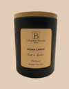 Oud & Amber Aroma Candle
Calming blend of Bergamot, Amber, and Musk in a clean-burning natural wax candle